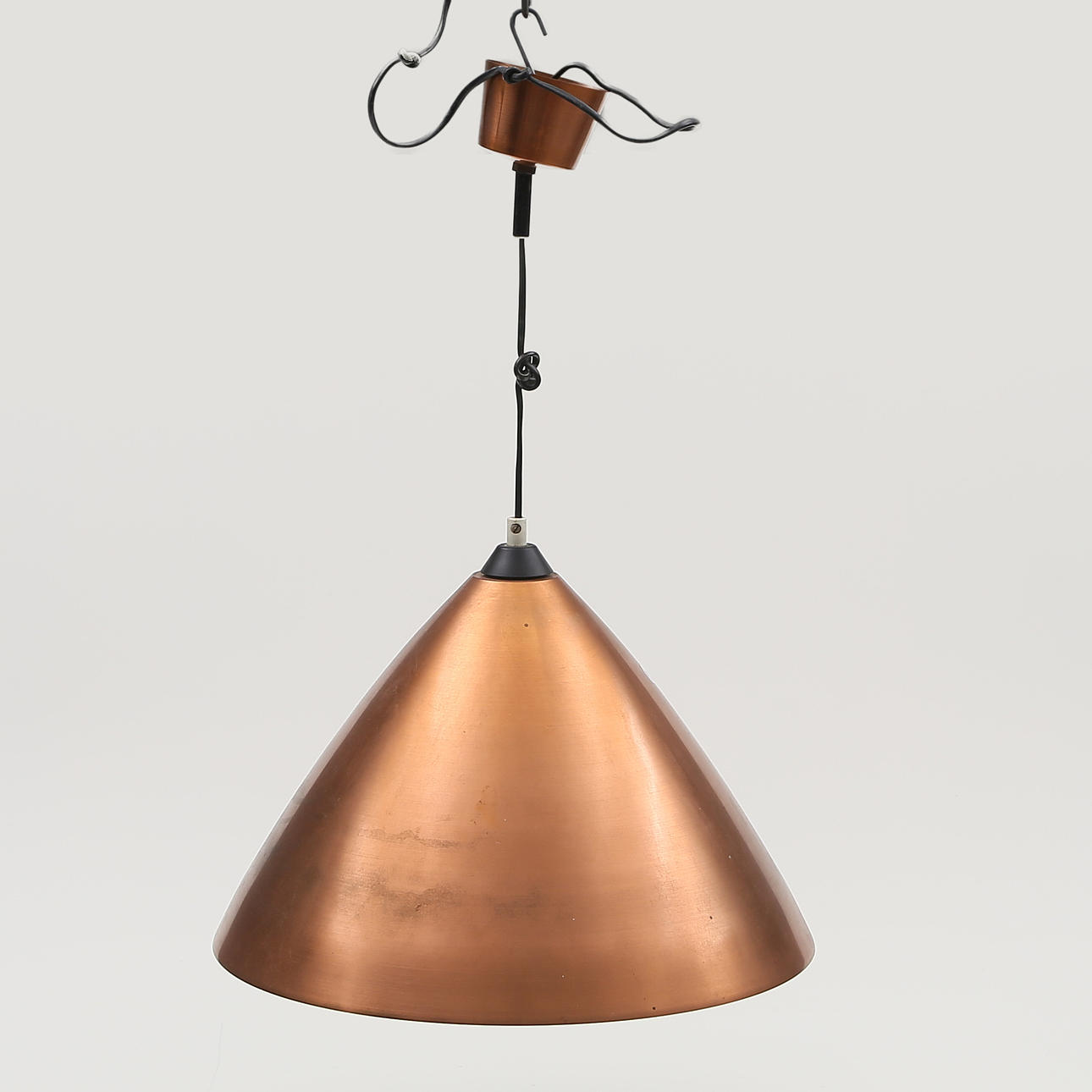 CEILING LAMP, copper, 1900s.
