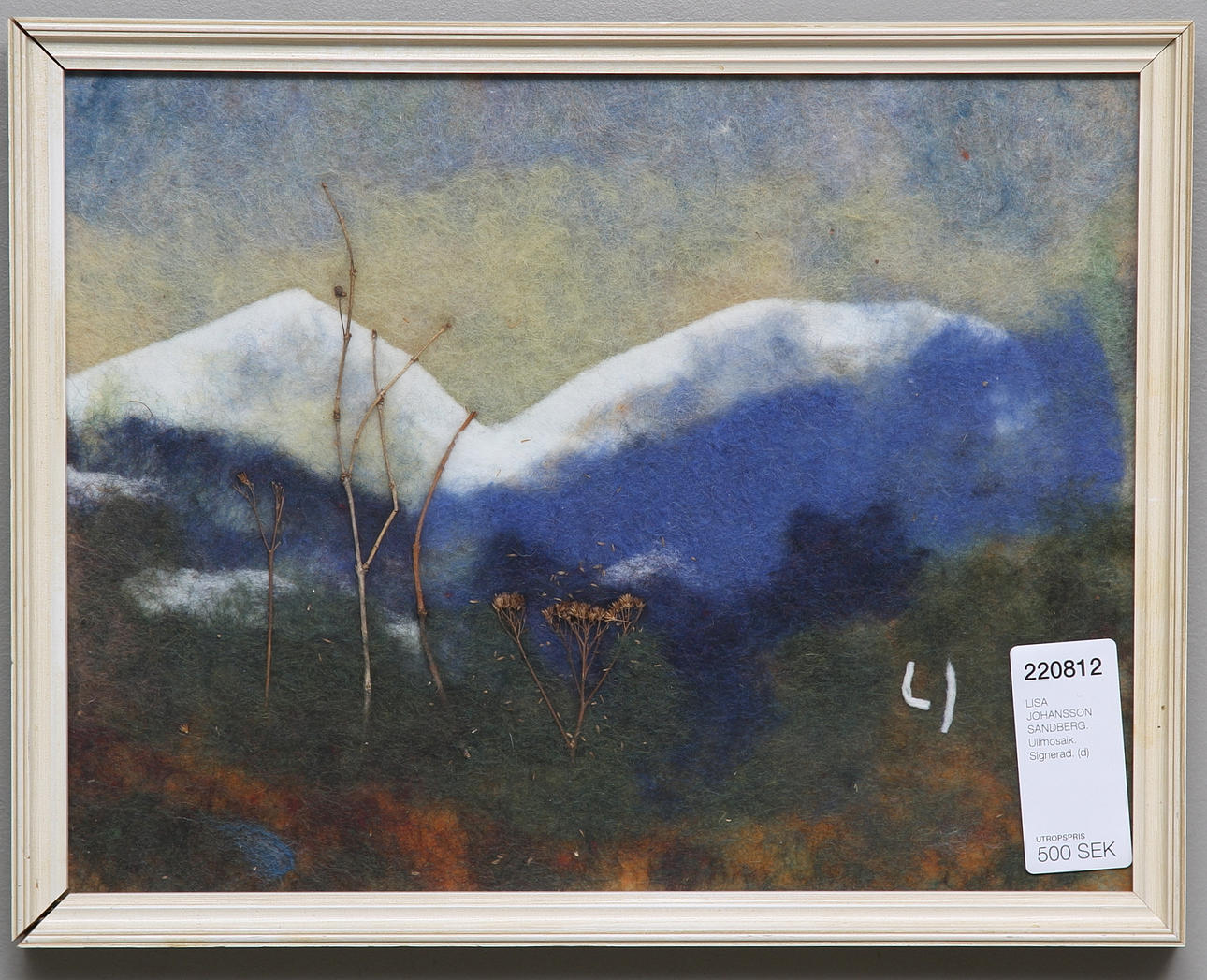 LISA JOHANSSON SANDBERG. Ullmosaik. Signerad.