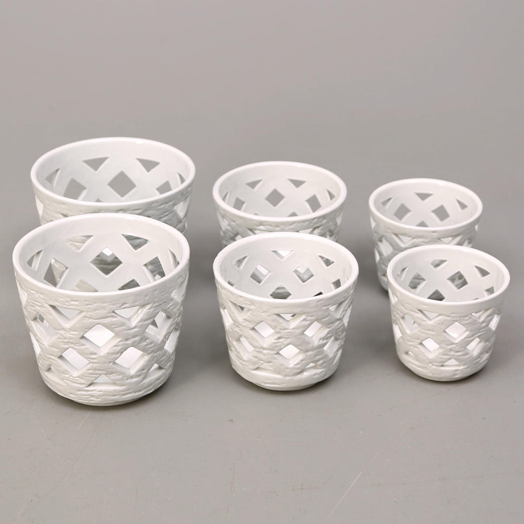 GUNNAR NYLUND. YTTERFODER, 6 st, stengods, Rörstrand.