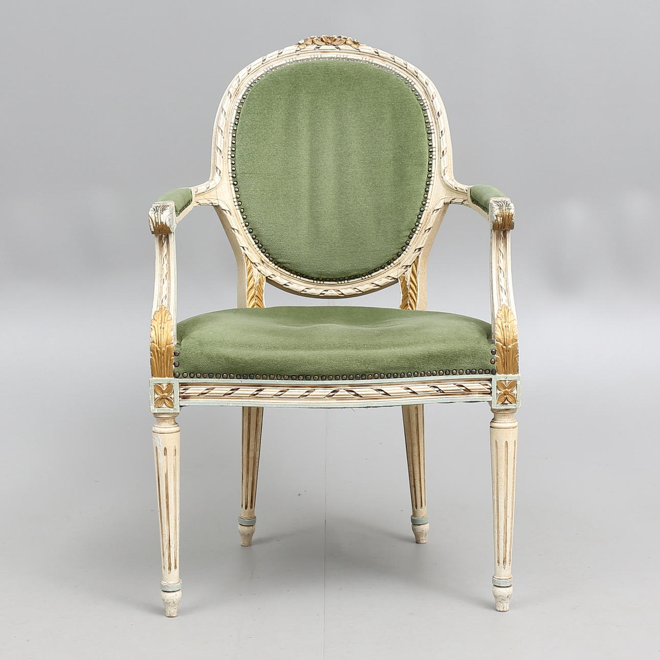 KARMSTOL, gustaviansk stil.