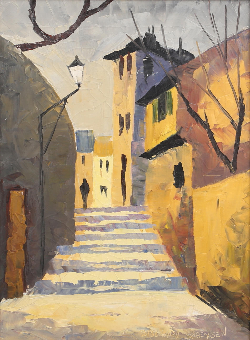 BISGAARD SÖRENSEN. oil on canvas, signed.