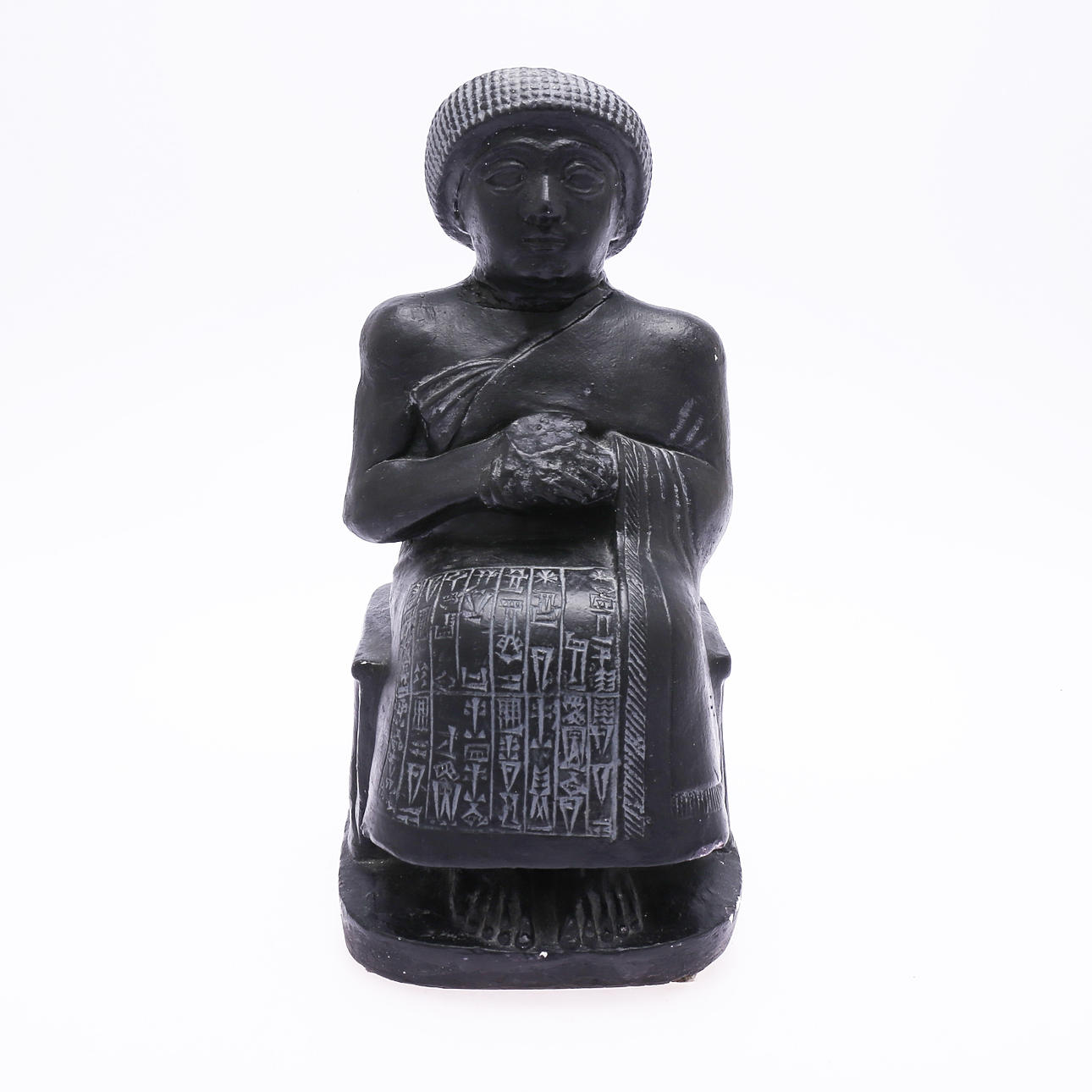ESCULTURA, "Gudea", Mesopotamia, yeso.