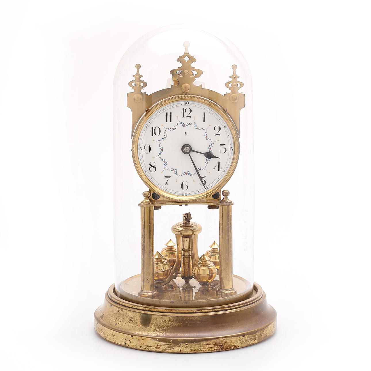 BORDUR MED GLASKUPPEL, 1900-tallet.