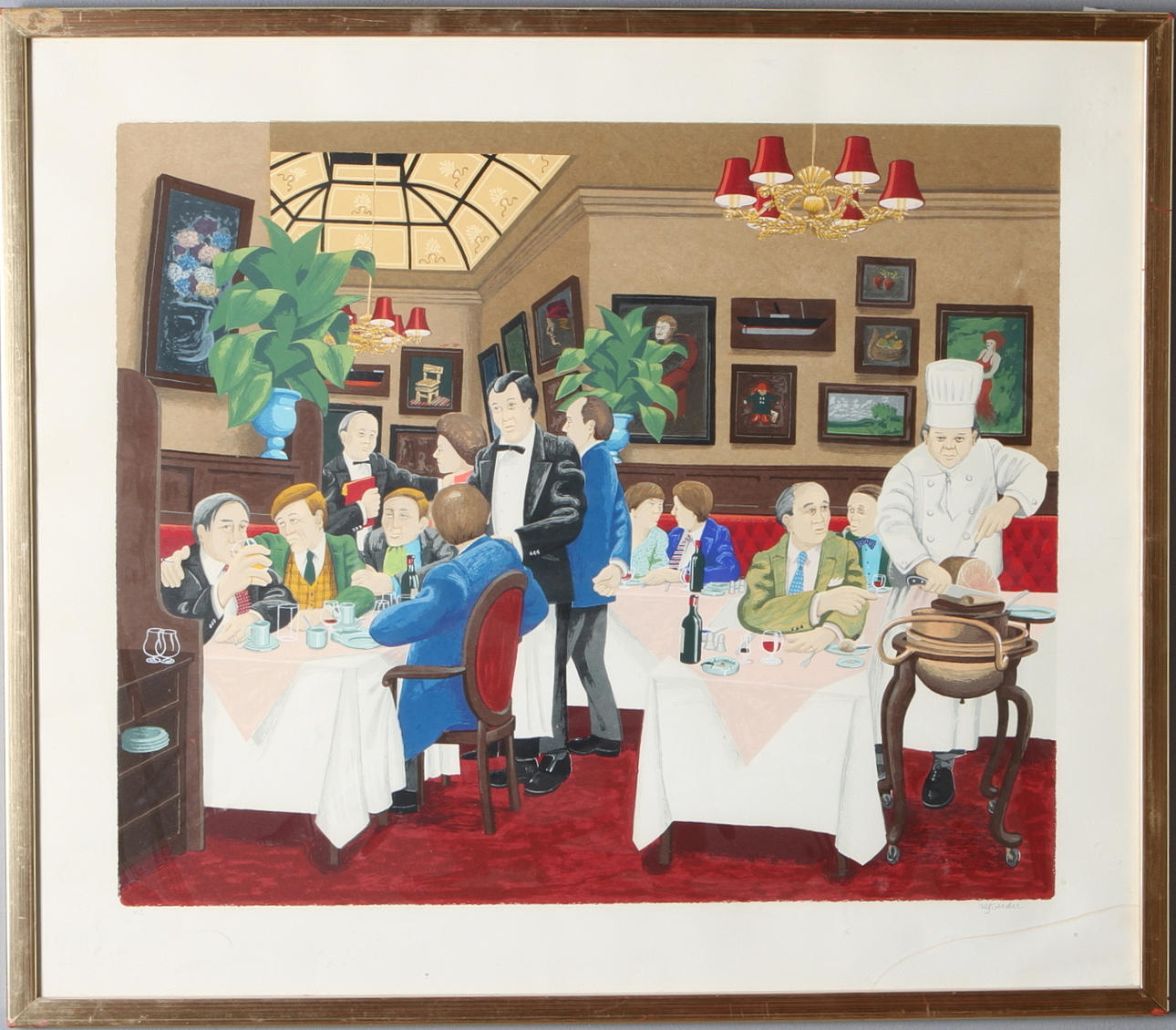 ULF GREDER. litografi, signerad.