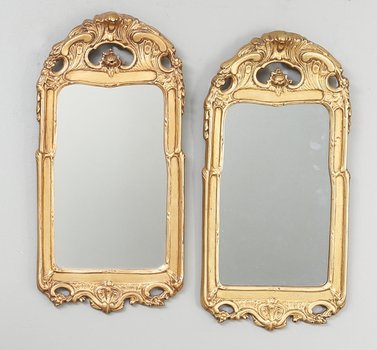 VÄGGSPEGLAR, 1 par, tidigt 1900-tal.