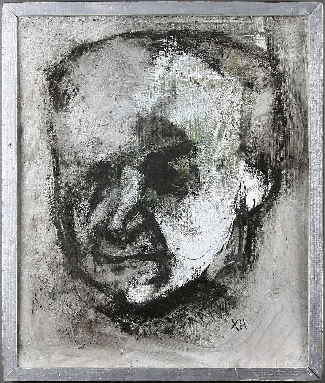 MALTE TOLF NYBERG. Blandteknik på pannå, signerad XII.