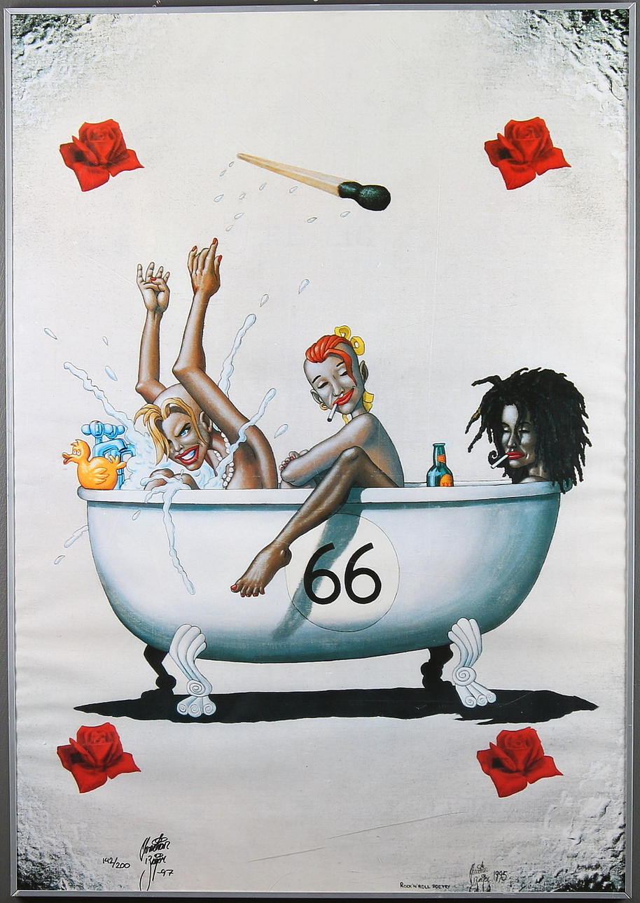 CHRISTIAN BEIJER. Poster, signerad och numrerad 142/200. 1990-tal.