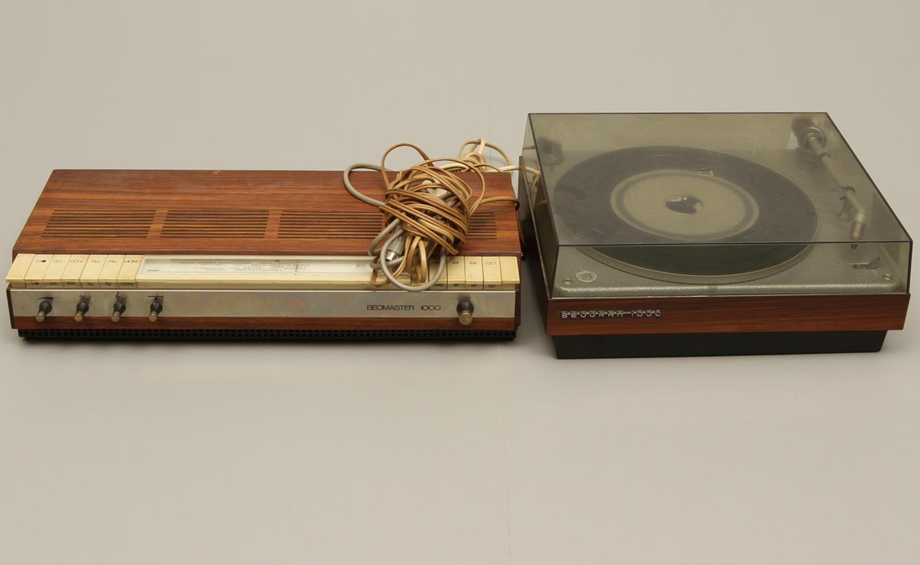 STEREODELAR, 2 delar, Bang&Olufsen, Beomaster 1000 och Beogram 1000, Danmark, 1960/70-tal.