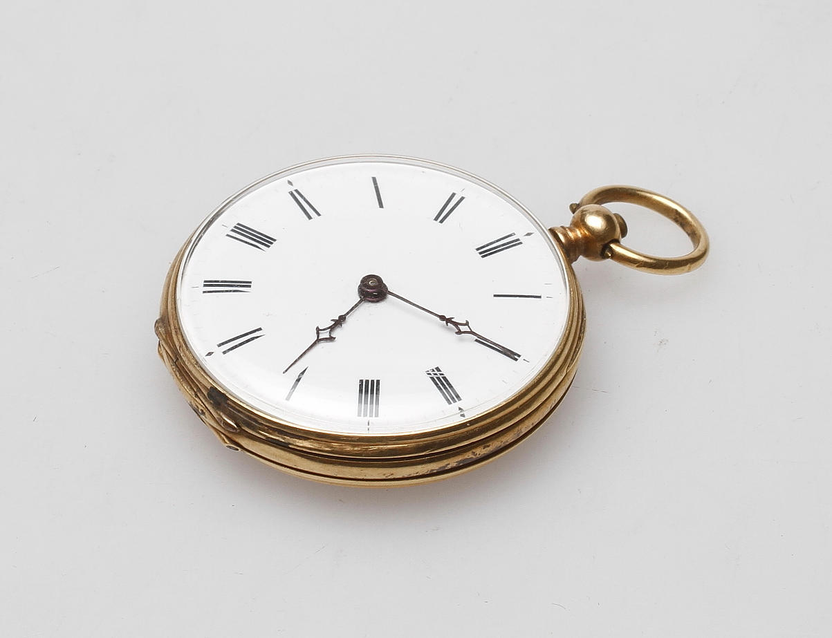 FICKUR, guld 18k, 1900-talets första hälft.