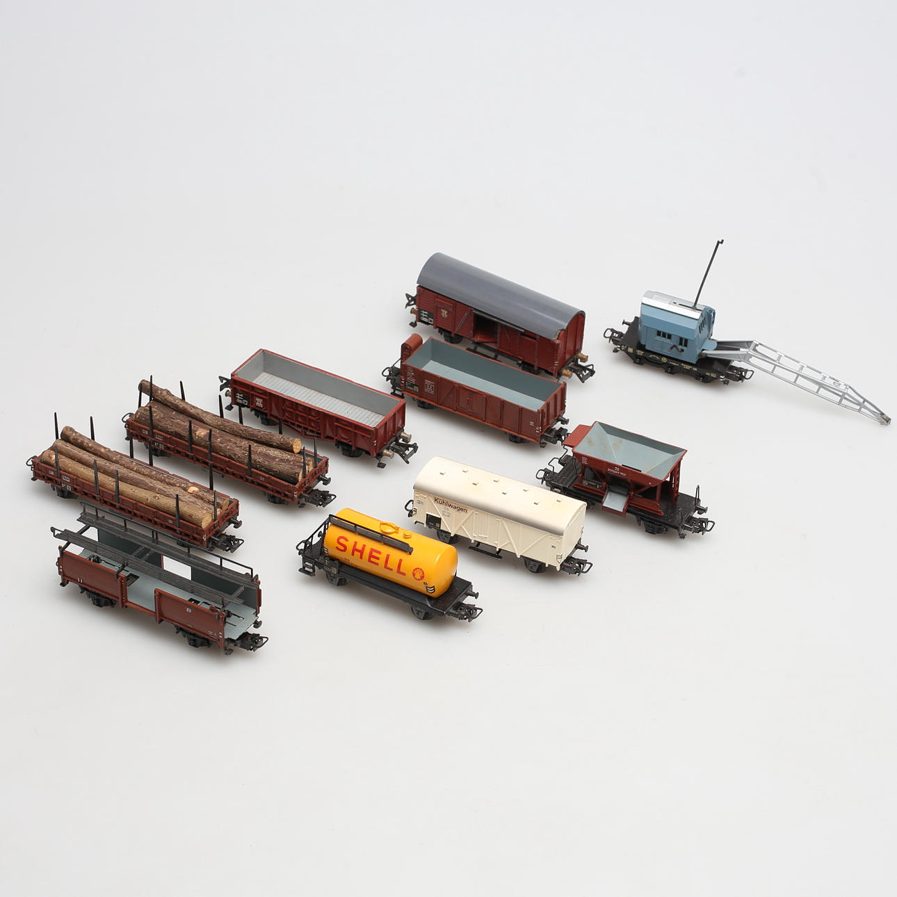 PARTI MODELLTÅGVAGNAR. 8 st. Märklin. Tyskland.