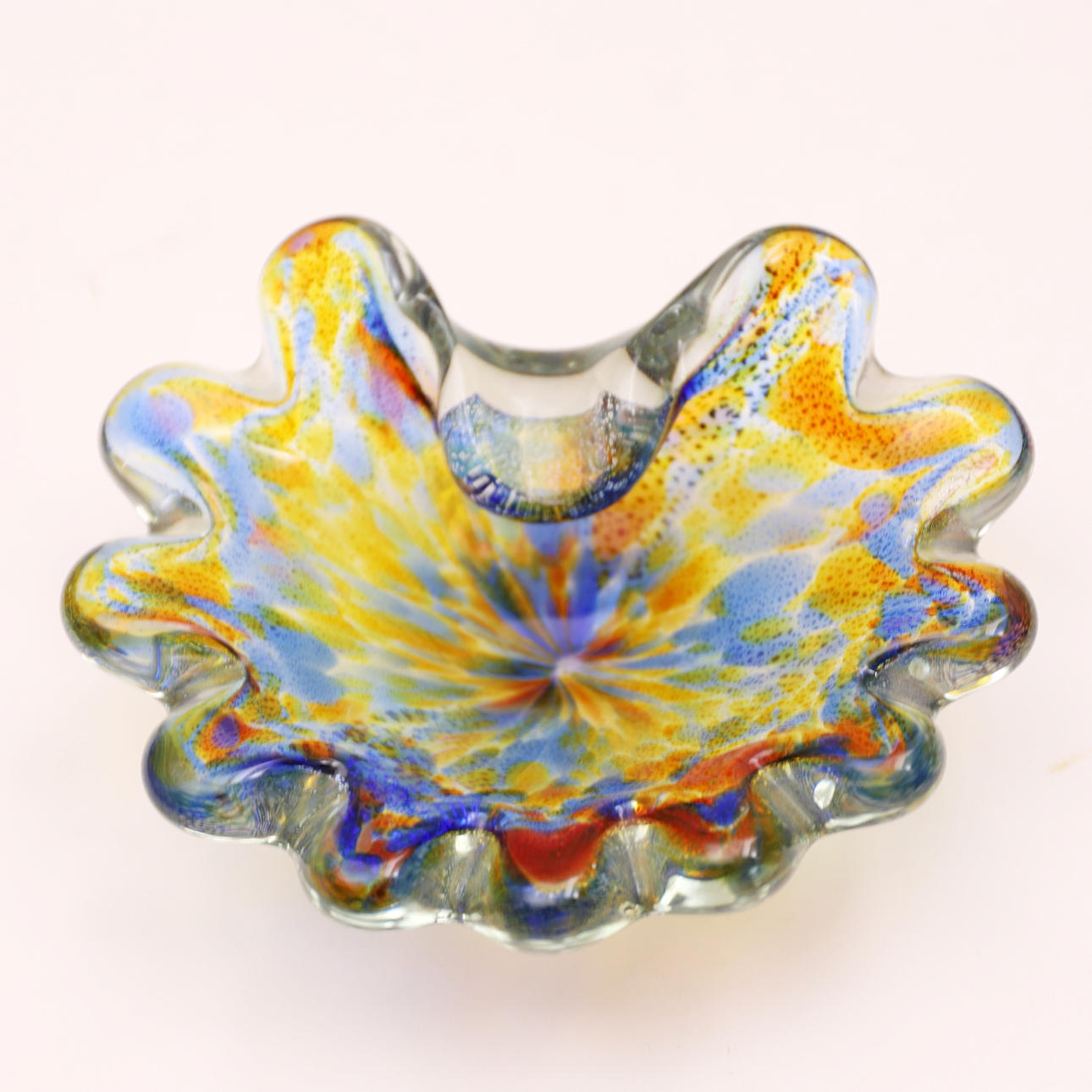 CENICERO, cristal de murano soplado.