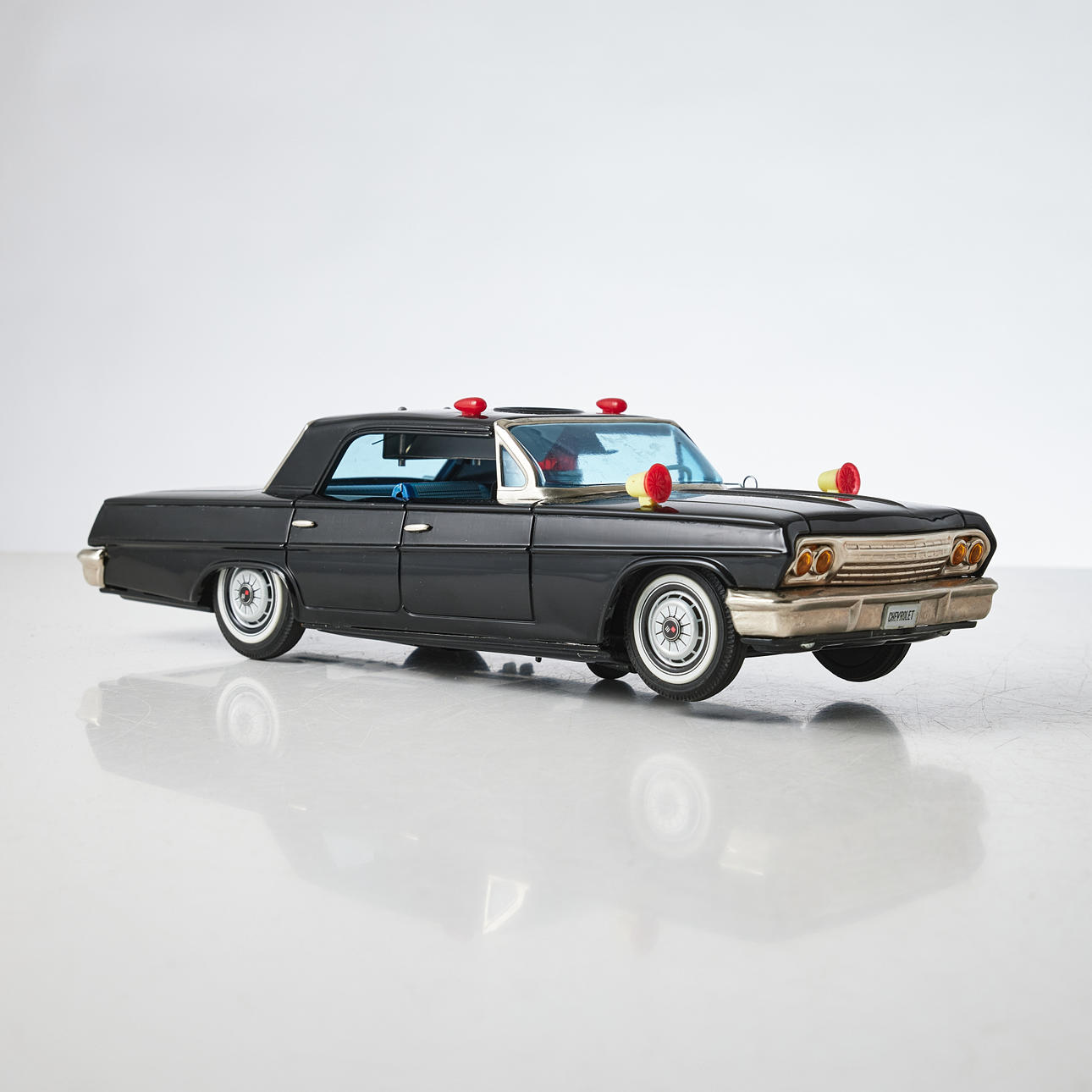 JOUET ANCIEN DAIYA Chevrolet Impala Police Car Battery Operated Tin Japan 35Cm EUR 339,00 - FR