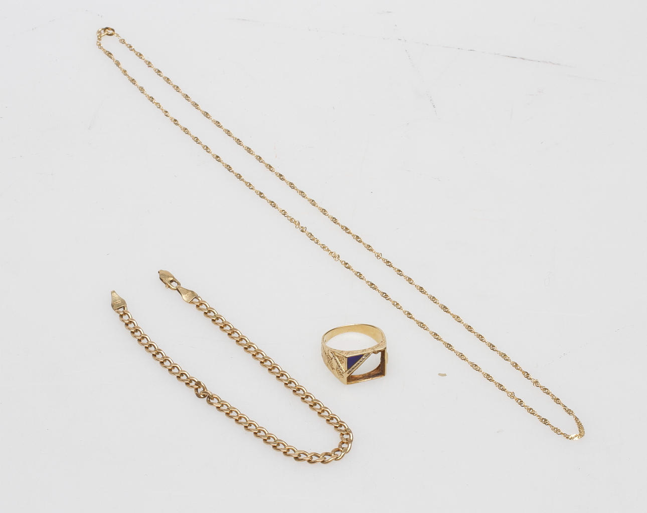 GULDSMYCKEN, 18k guld, vikt ca 13,7 gr.