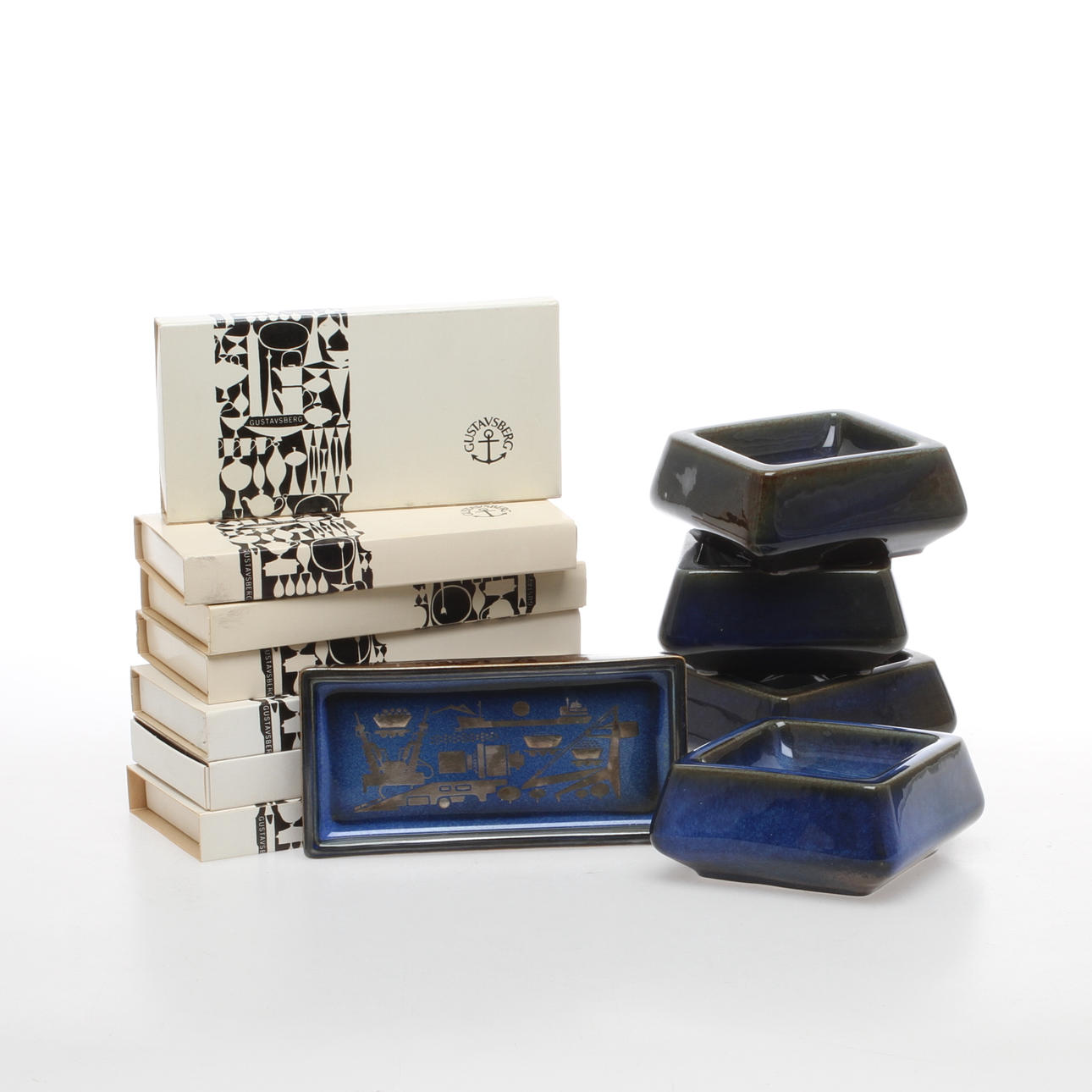 PARTI KERAMIK, 11 delar, Sven Jonson, Gustavsberg.