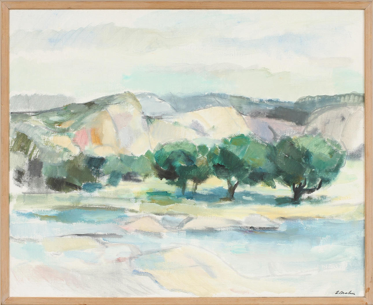 BERTIL BROLIN. Landskap, olja på duk, sign.