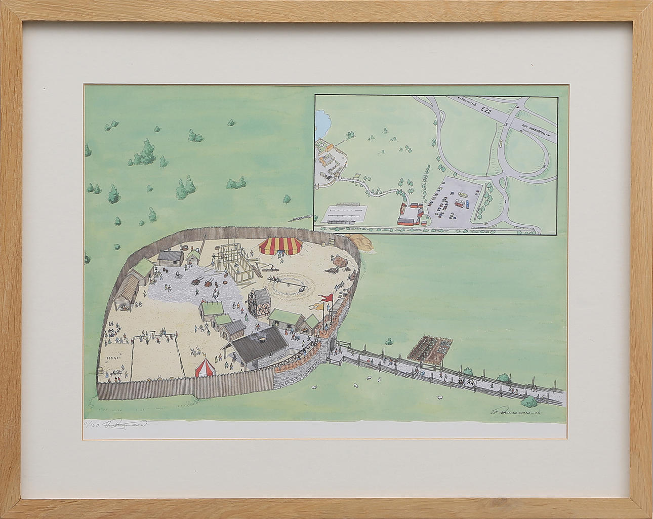 ULF RAGNARSSON. LITO, signerad, 1900-tal.