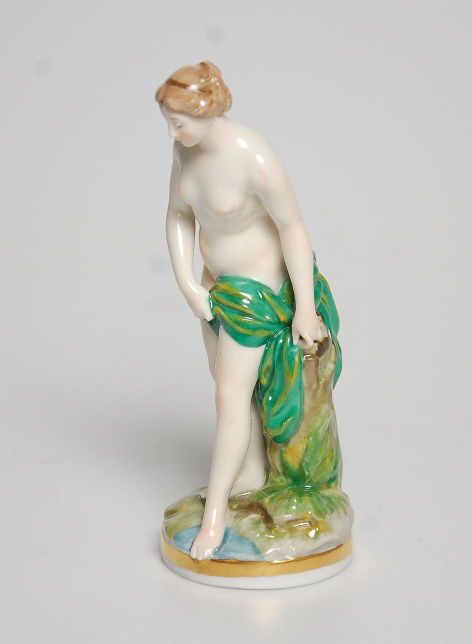 FIGURIN, porslin Art deco, 1920-tal, stämplad Carl Ens.
