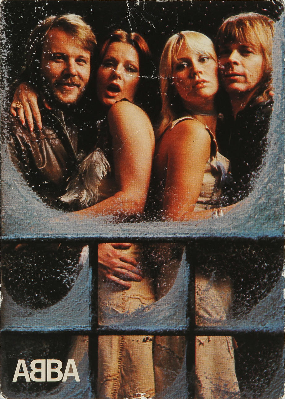 ABBA, Autografer, egenhändigt signerade på vykort.