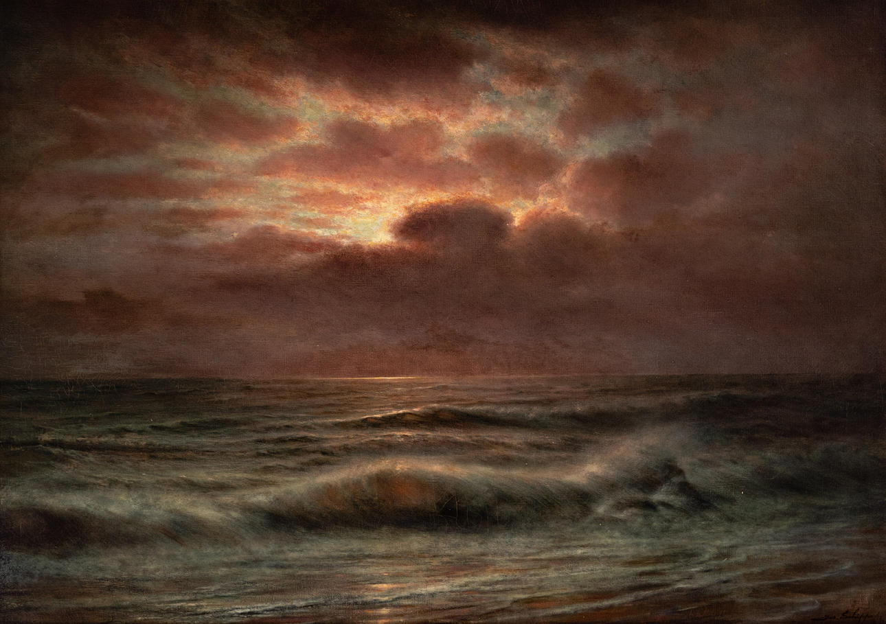JOSEPH SCHIPPERS (1868-1950). sunset.