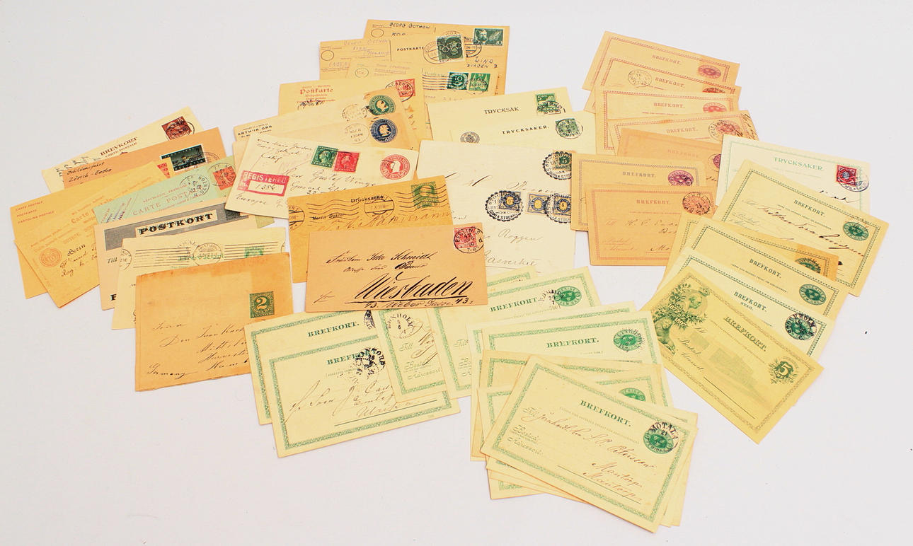BREVKORT BREV, Sverige, Tyskland 1890-1950 tal.