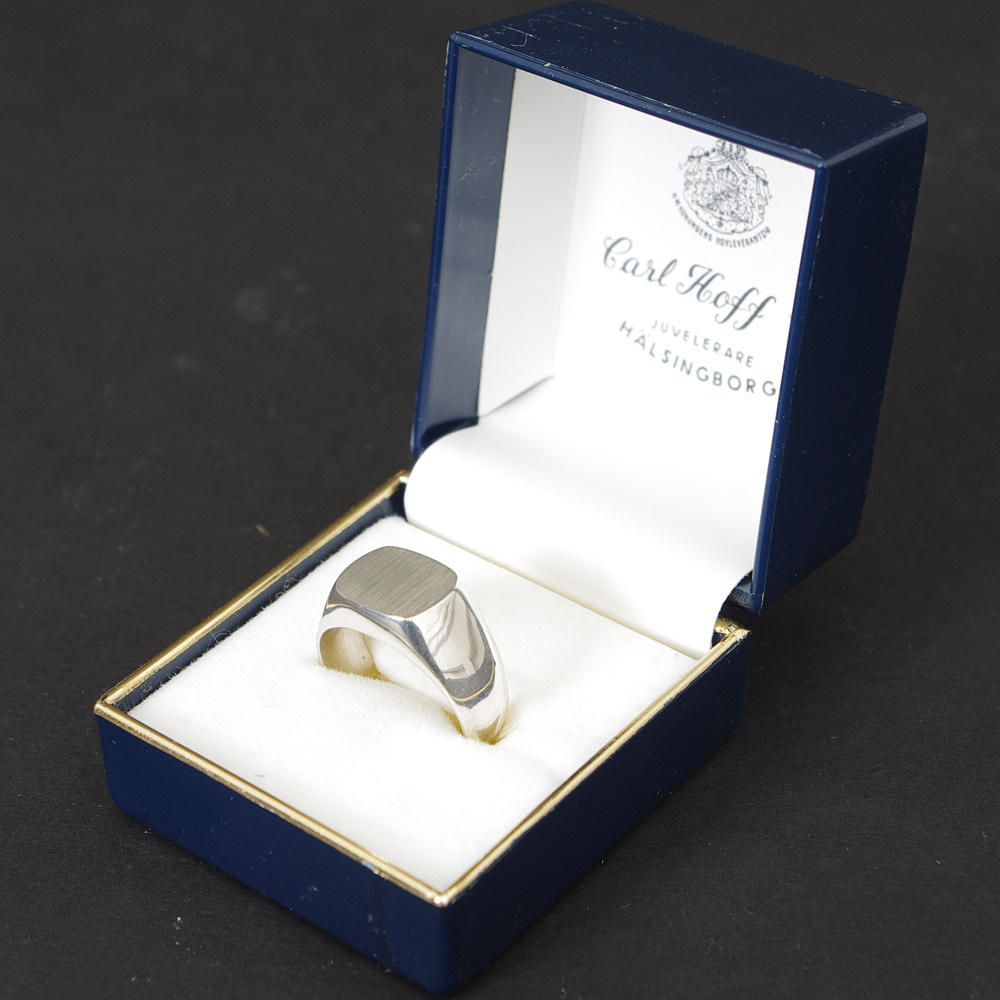 RING, silver, Carl Hoff, Helsingborg 1957.