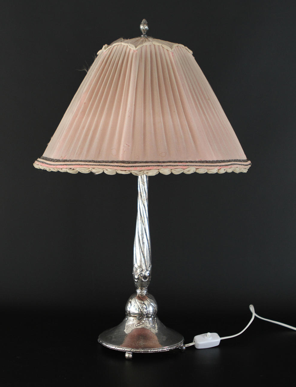 KARL ANDERSSON. BORDLAMPA, silver.