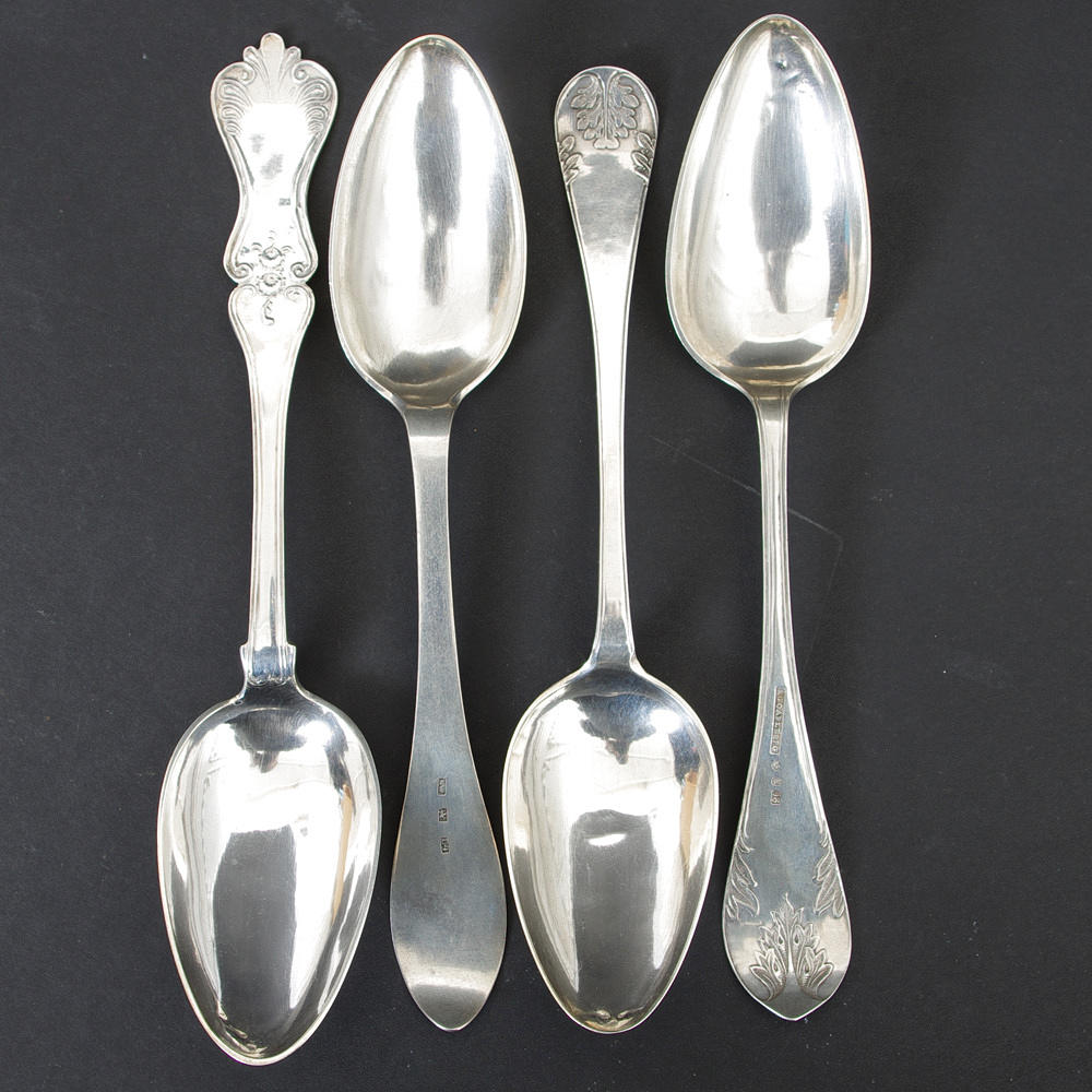 MATSKEDAR, 4 stycken, silver.