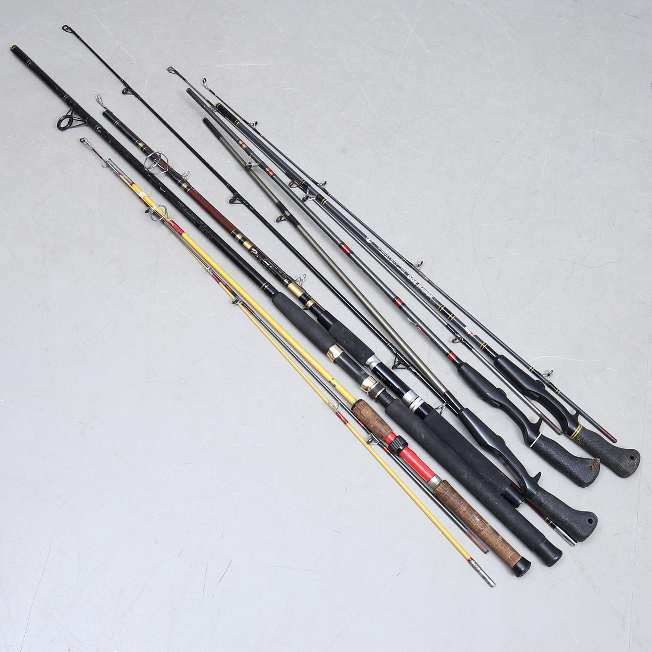 THROWING ROD, 6 pcs, including ABU Garcia.