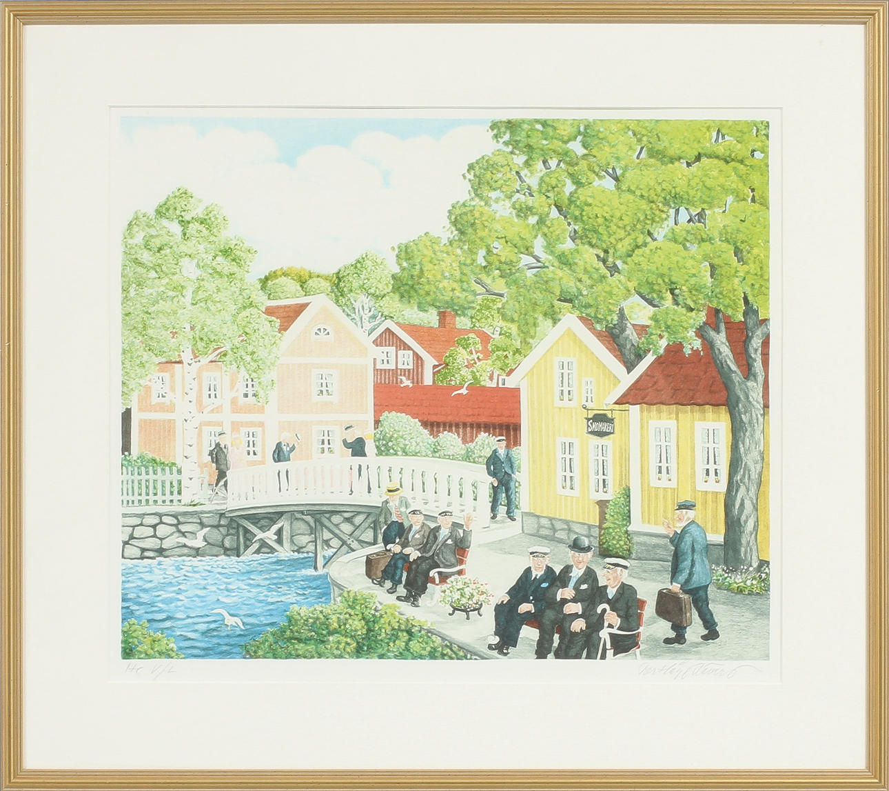 BERT HÅGE HÄVERÖ. Litografi, signerad och numrerad HC V/L.