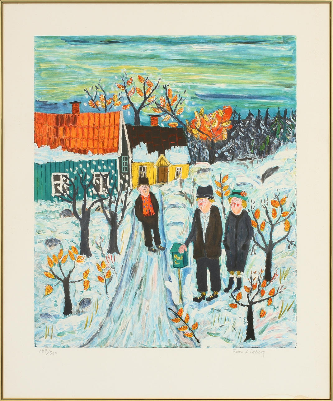 SVEN LIDBERG. Litografi, signerad och numrerad 189/360.