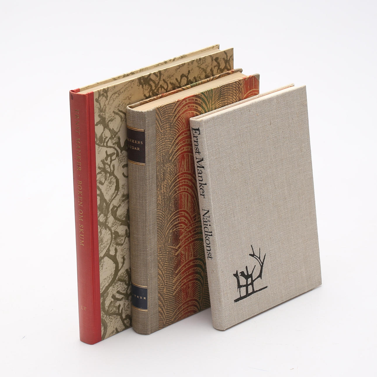 BÜCHER, 3 Stk., Ernst Manker.