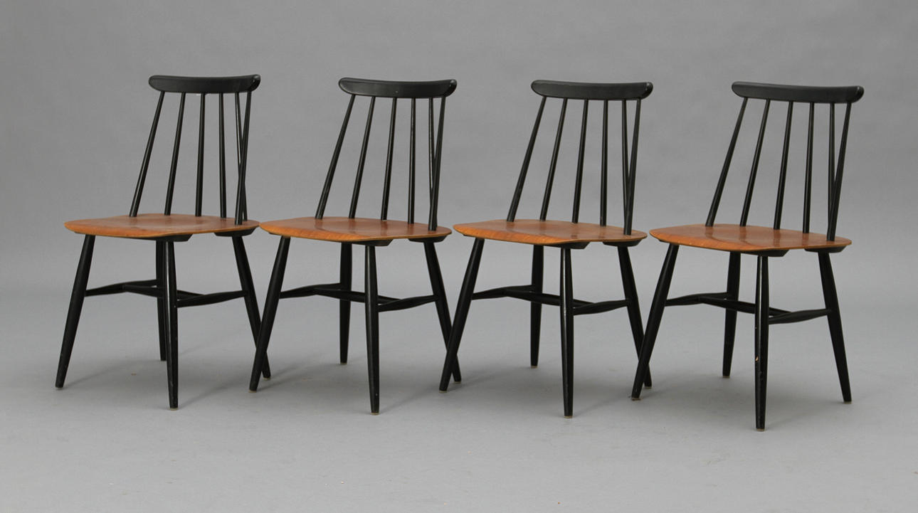 STOLAR, 4 pcs, "Fanett", Tapiovaara, Edsby-verken.