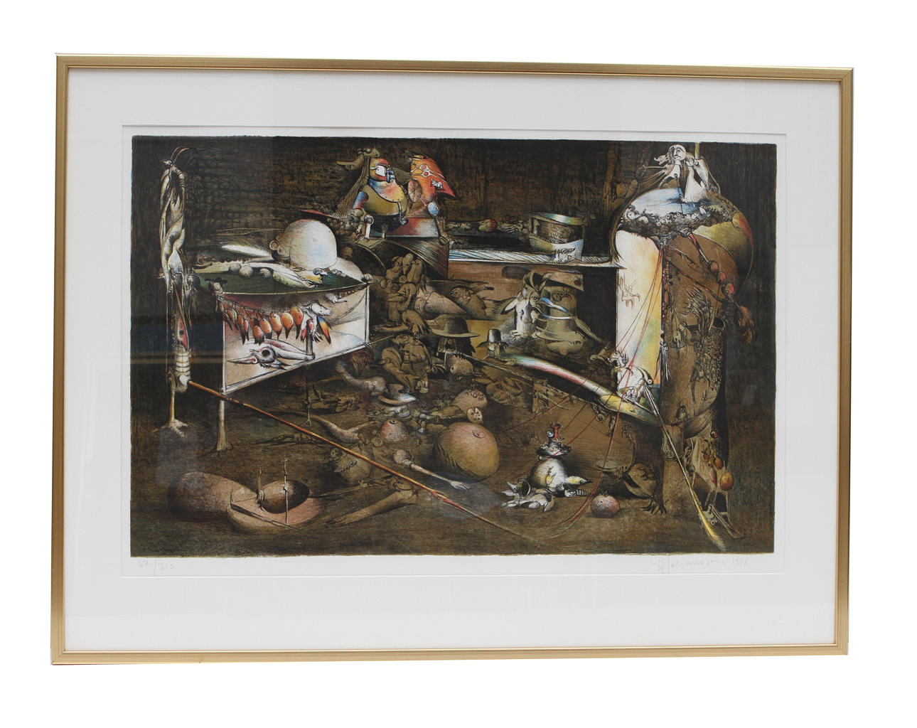 SVEN-ERIK JOHANSSON. Färglitografi, sign o numr 67/310. Dat 1978.