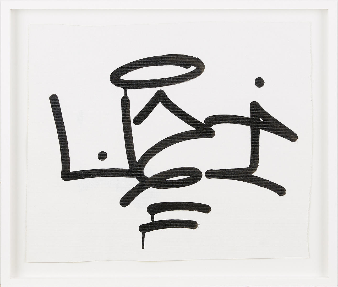 UZI. Tag, marker on canvas, 2014.