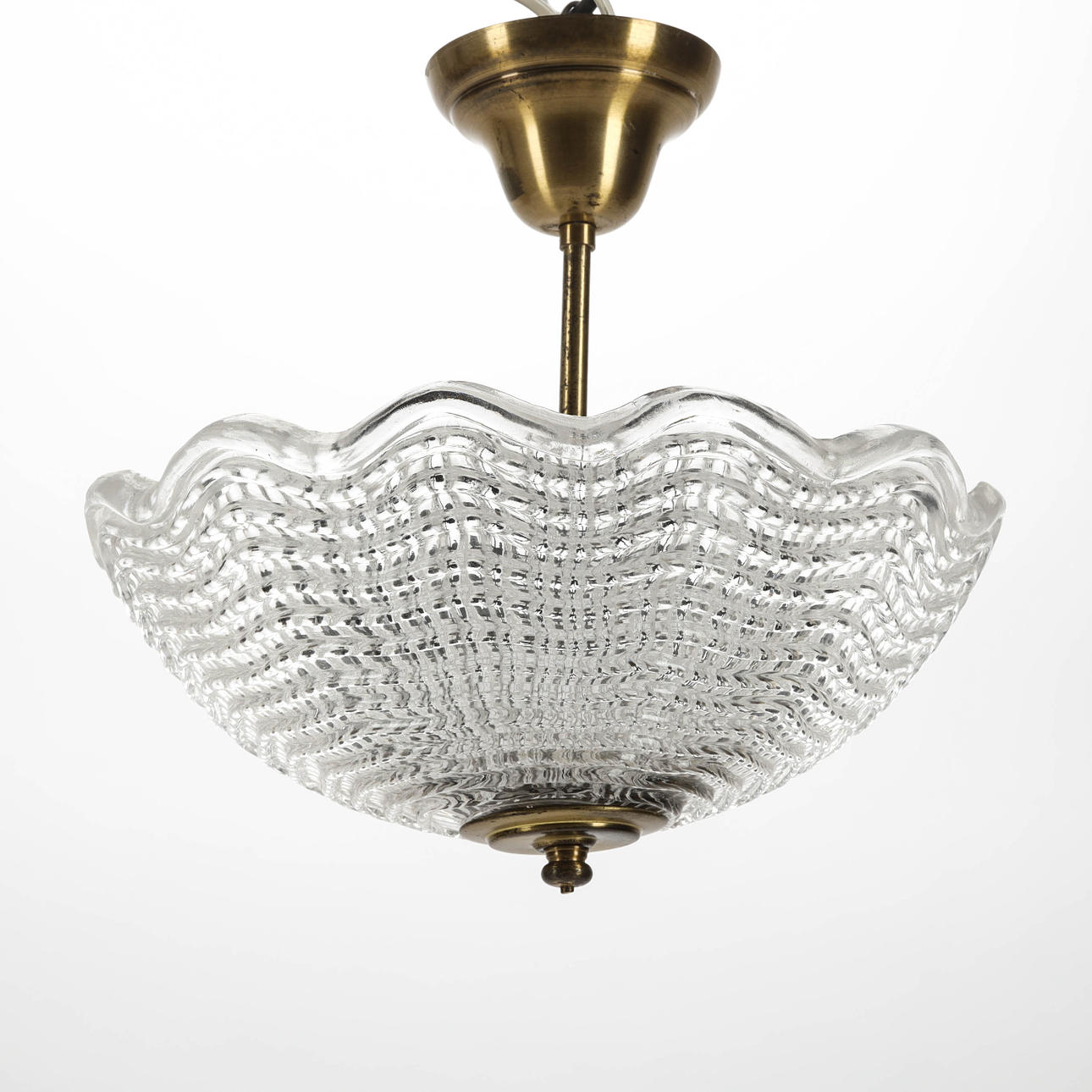 CARL FAGERLUND. Deckenlampe, Plafond, Orrefors.