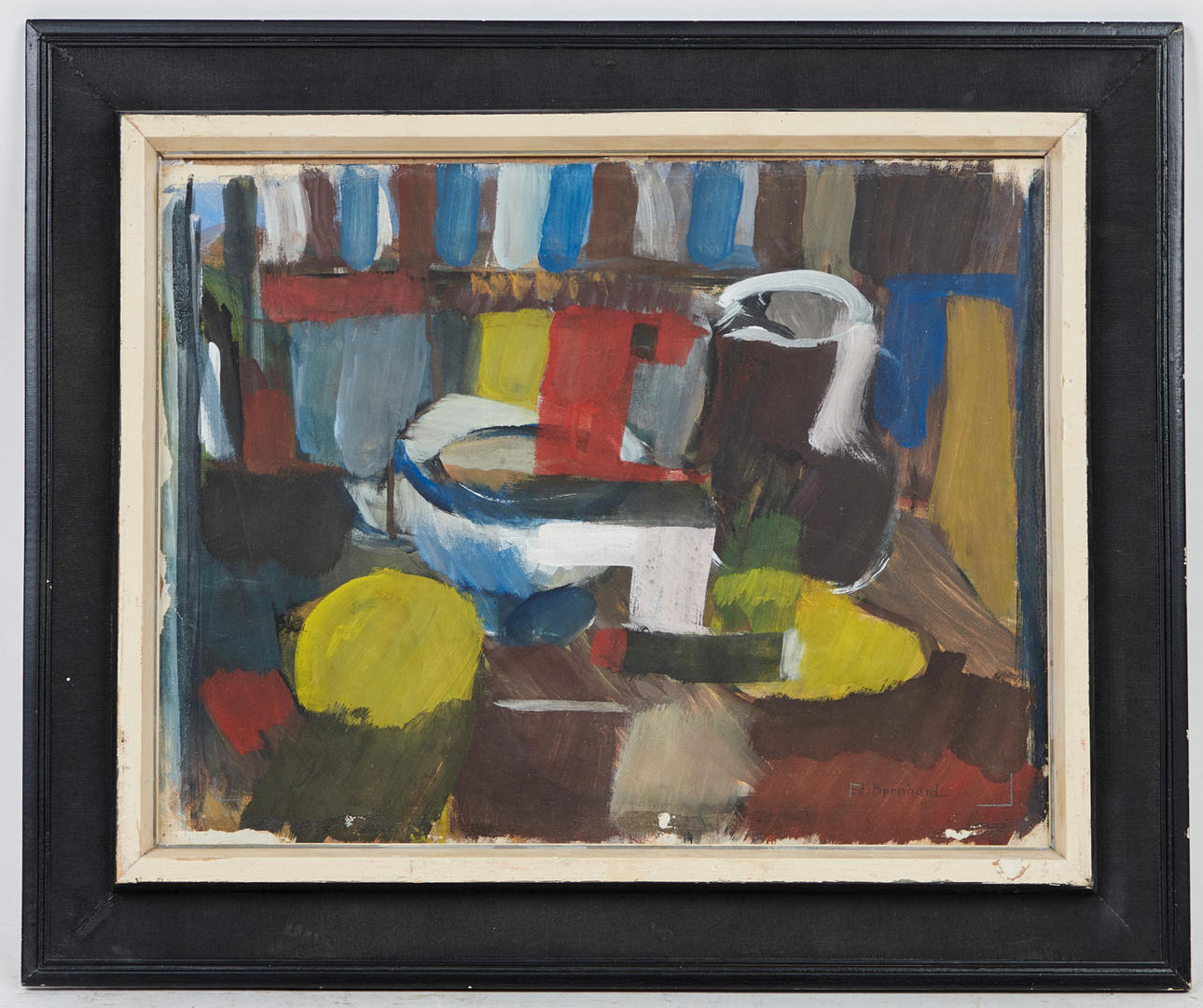 ED BERNHARD. Drawing, Abstract Composition.