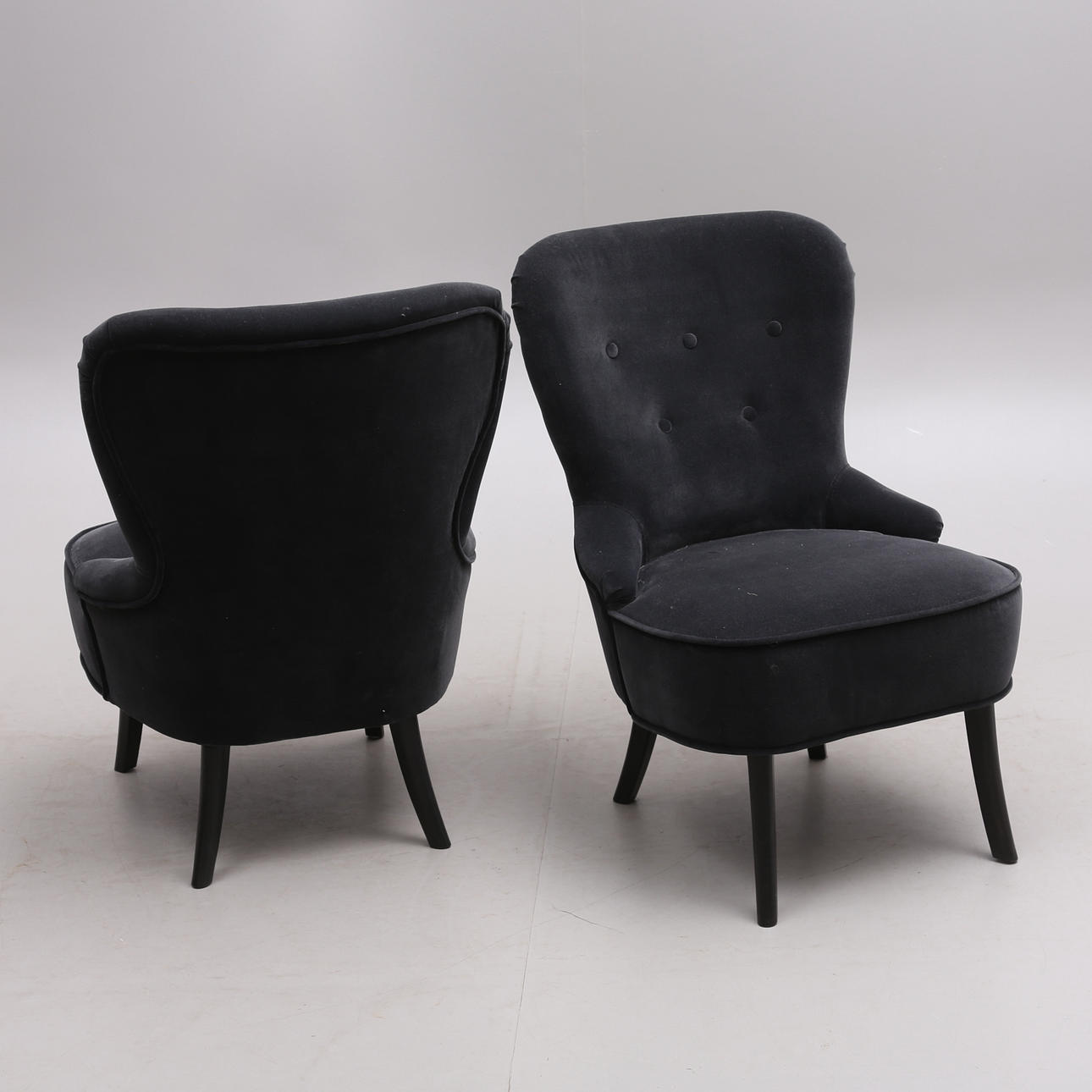 ARMCHAIRS, a pair, 