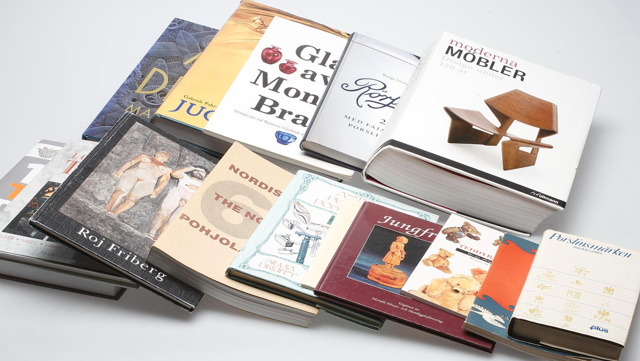 BÖCKER och HÄFTEN, 15 st, konst och konsthantverk.