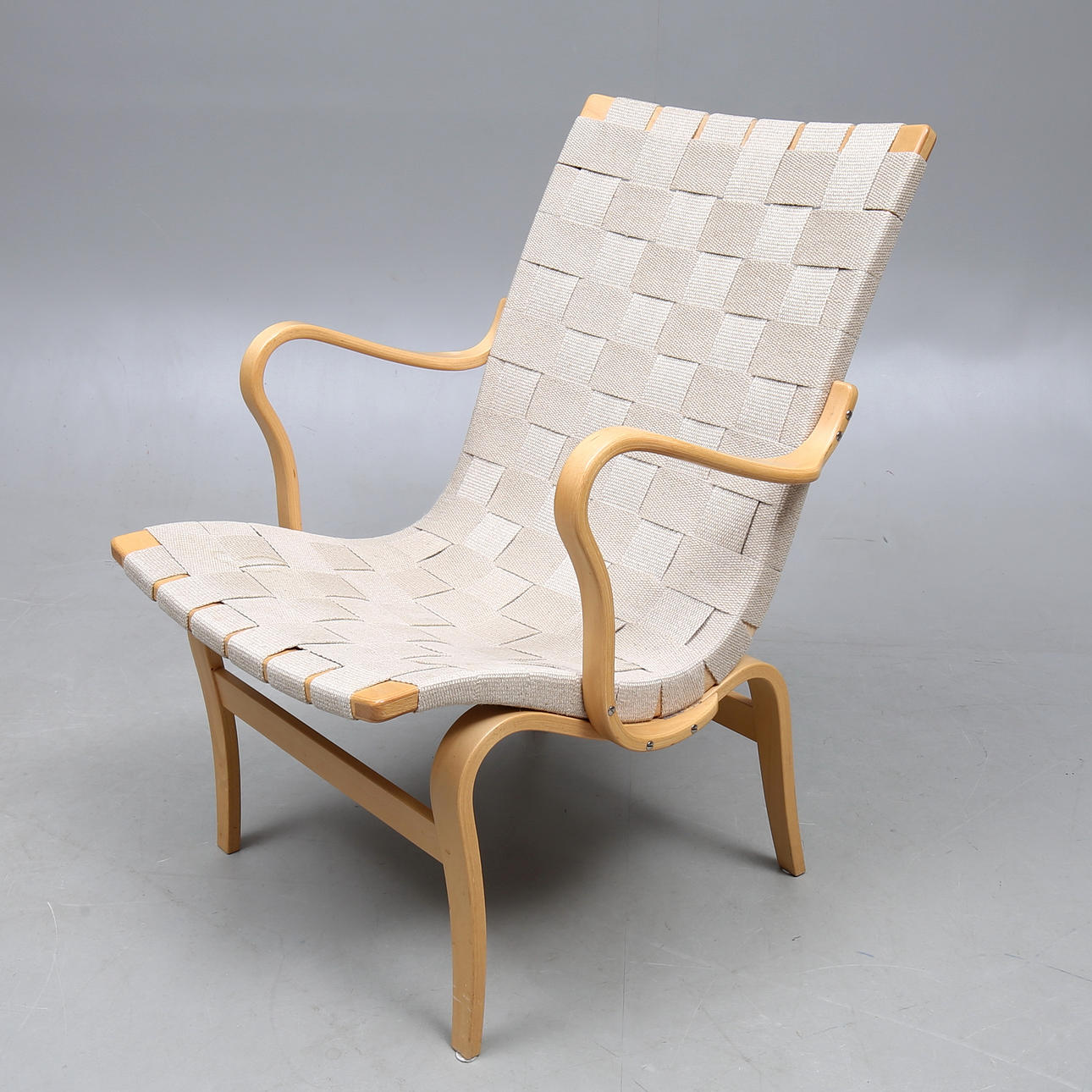 BRUNO MATHSSON. Armchair, "Eva", DUX.