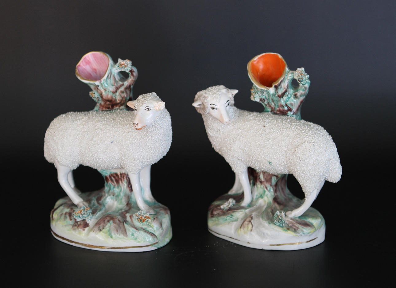 FIGURINER, 2 st, troligen Scheffield, 1900-tal.