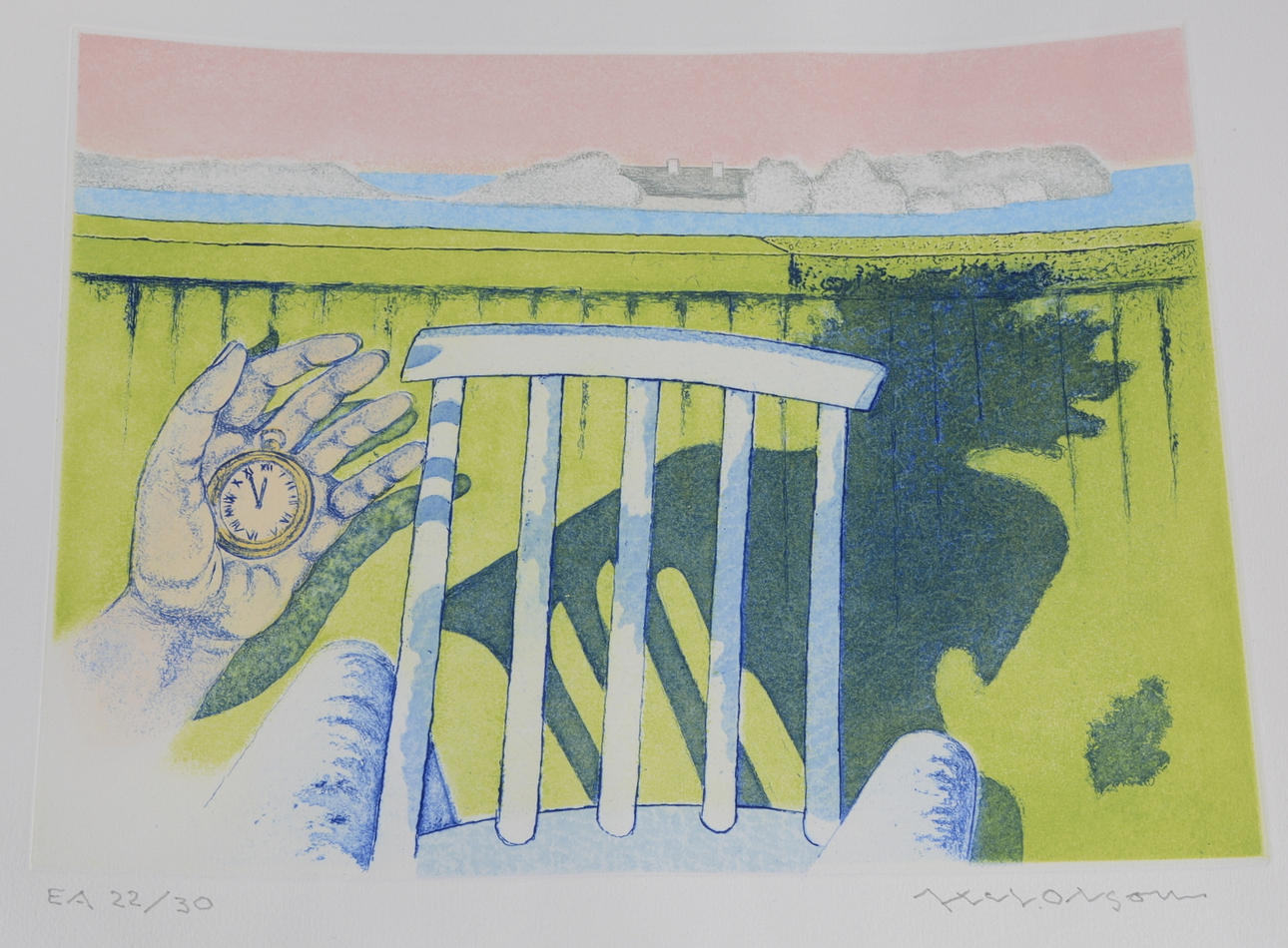 AXEL OLSON. Färgetsning.