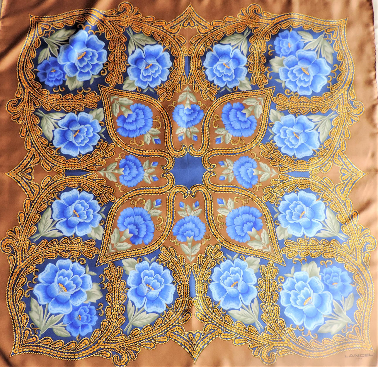 VINTAGE LANCEL PARIS SILK SCARF.