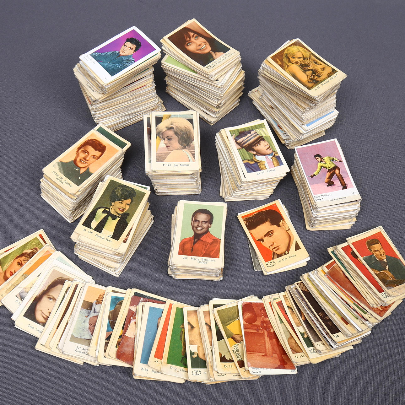 DIVERSE IDOLKORT / SAMLARBILDER, ca 1000 st, 1900-tal.