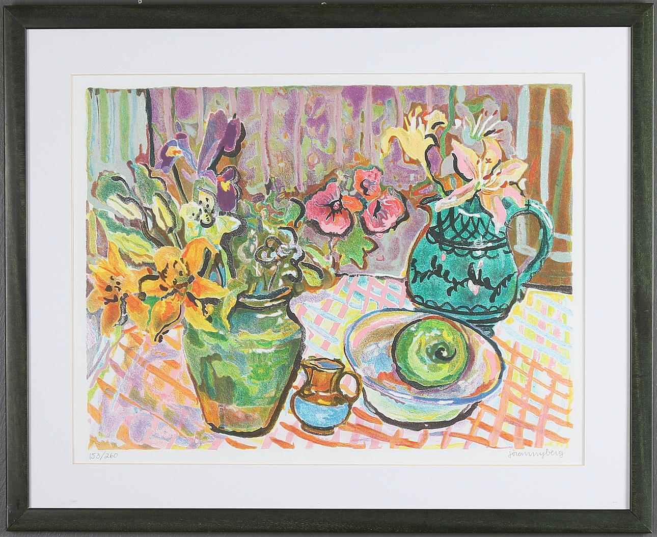 JÖRAN NYBERG. Färglitografi, signerad och numrerad 153/260.