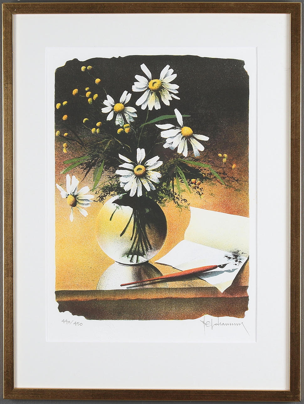 NILS ERIK JOHANSSON. Färglitografi, signerad och numrerad 440/450.