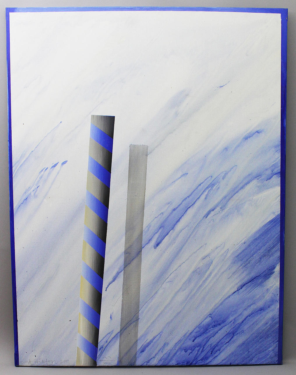 CURT HILLFON. Komposition. Olja på duk. Signerad Curt Hillfon och daterad 2001.