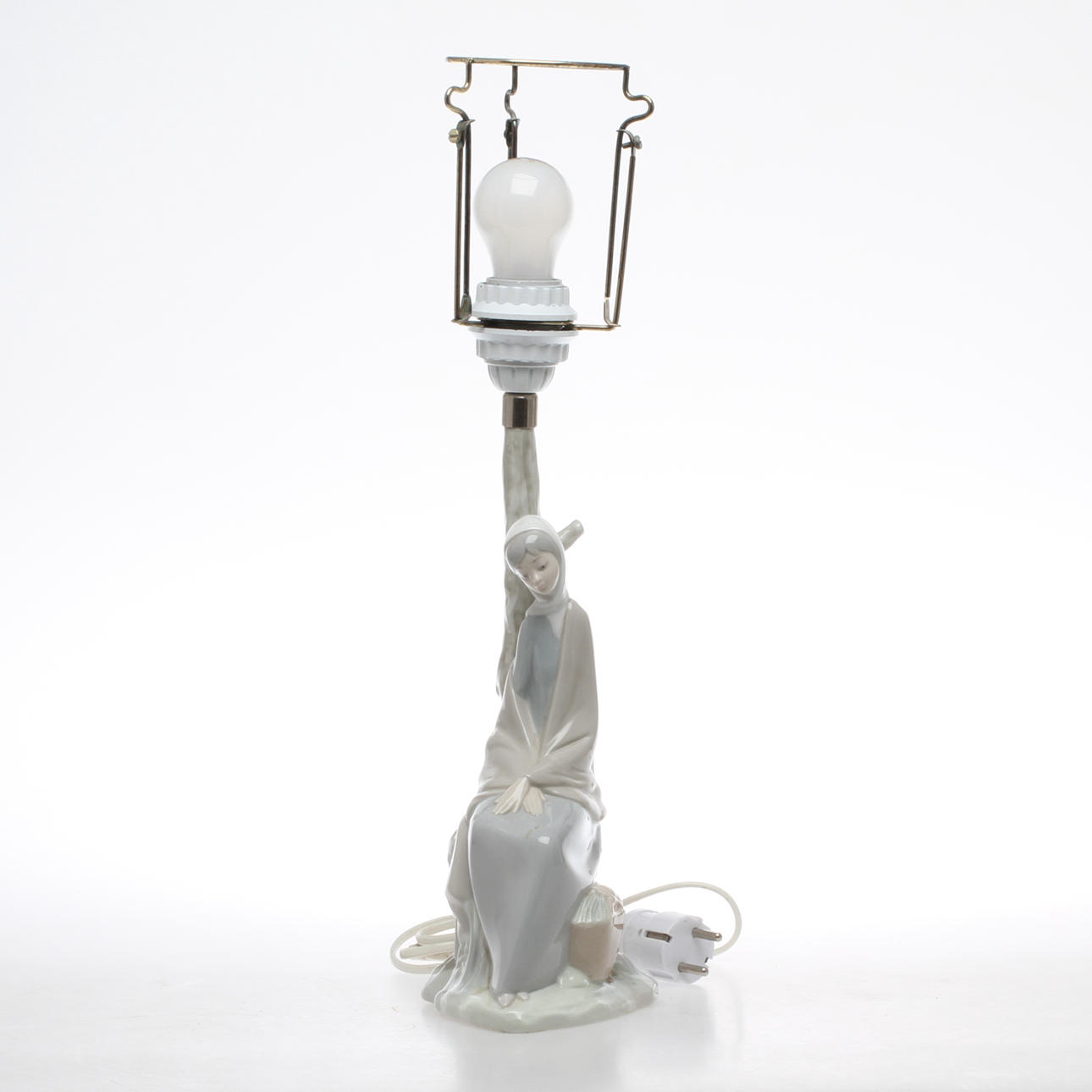 BORDSLAMPA, porslin, NAO, spanien, 1900-talets slut.