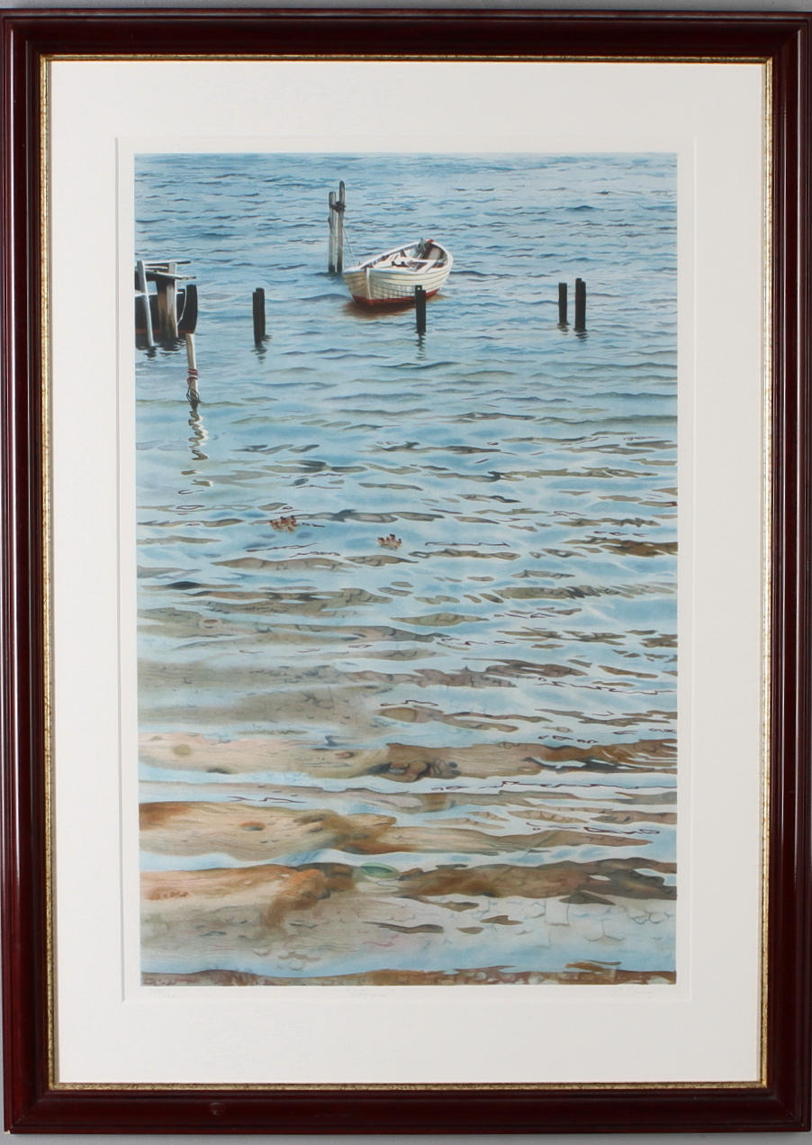 STEPHEN CLARK. "Vattenspegel", färtglitografi, signerad och numrerad 305/360.