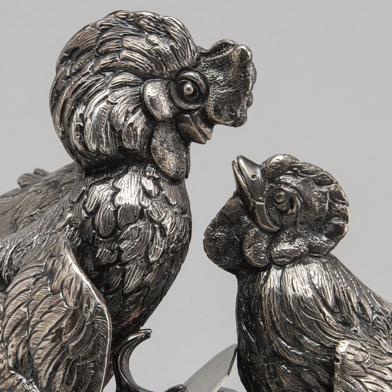 SILVER, 2 st tuppar, totalvikt ca 830 gram.