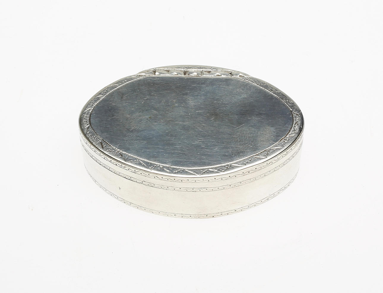 ADOLF FREDRIK EKEBERG. Silverdosa, Spetsoval, Göteborg, 1797.